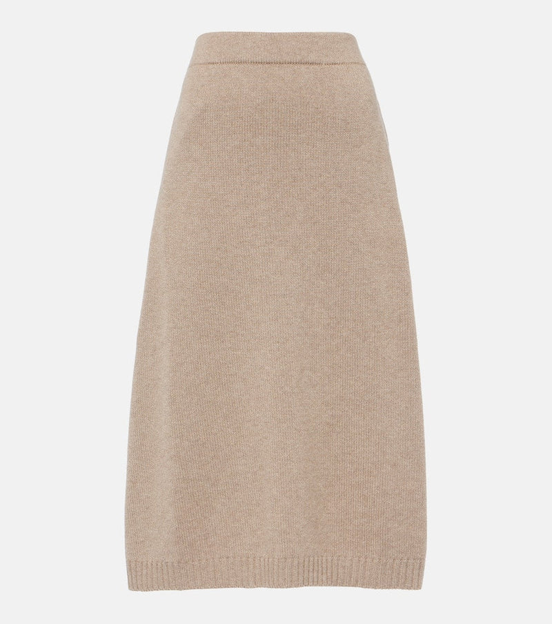 Brunello Cucinelli Wool and silk blend midi skirt