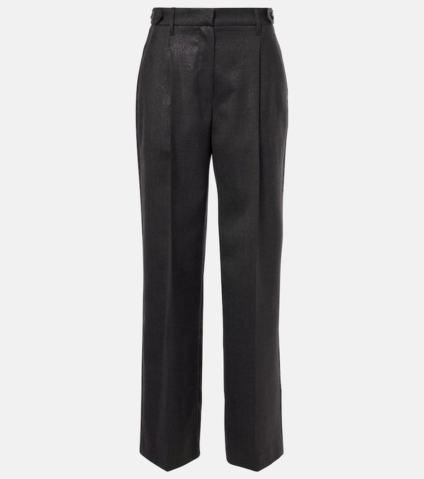 Brunello Cucinelli Wool-blend wide-leg pants