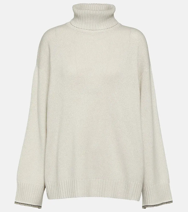 Brunello Cucinelli Wool, cashmere, and silk turtleneck sweater | LYBSTORE