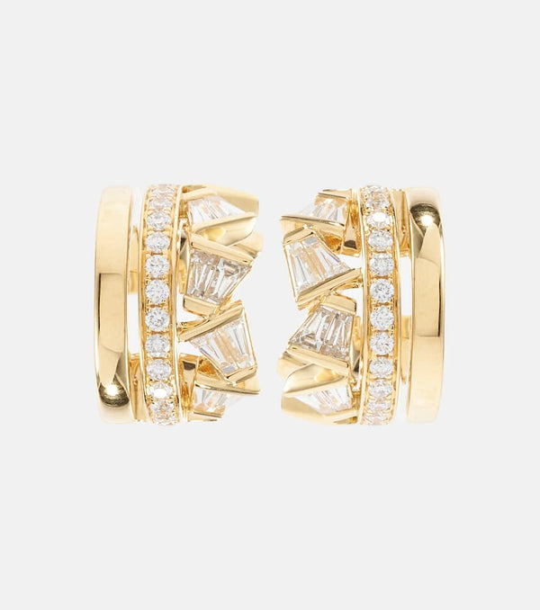 Bucherer Fine Jewellery 18kt gold earrings with diamonds