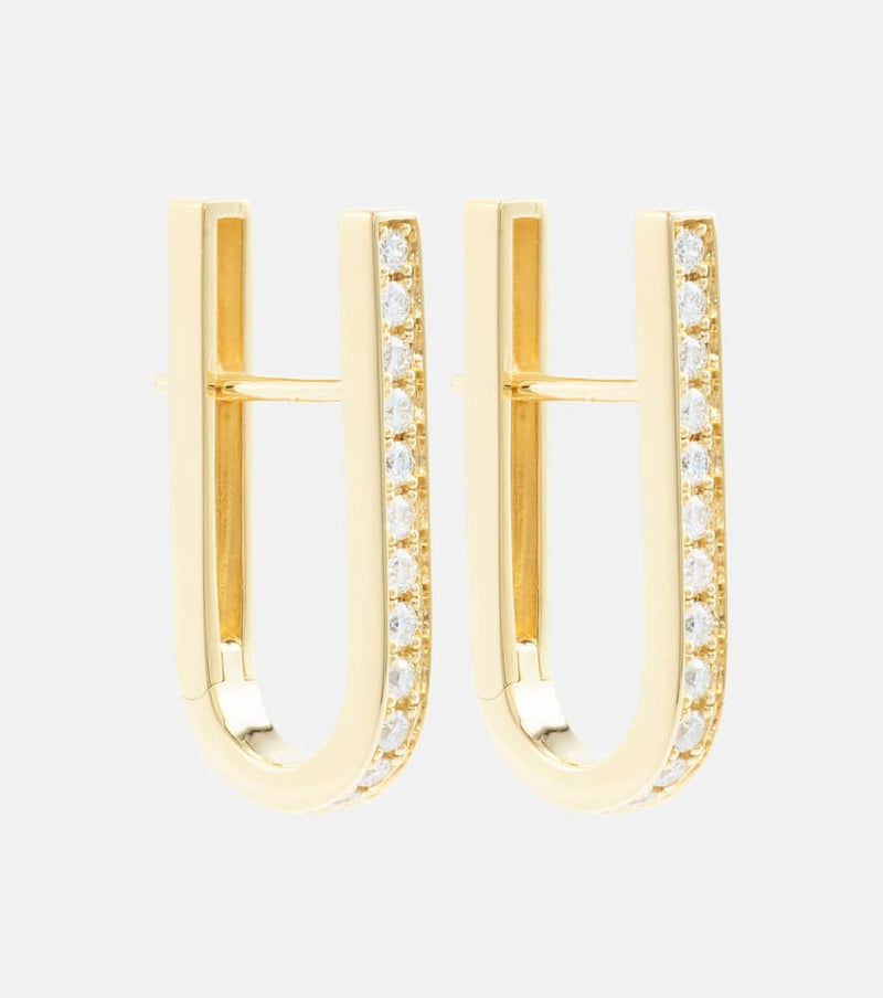 Bucherer Fine Jewellery Link 18kt gold earrings with diamonds | LYBSTORE