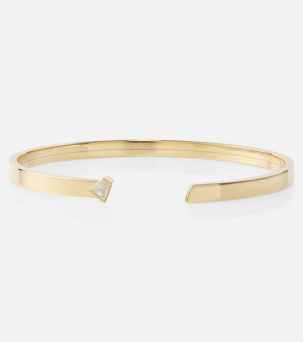 Bucherer Fine Jewellery Medium 18kt gold bangle with diamonds | LYBSTORE