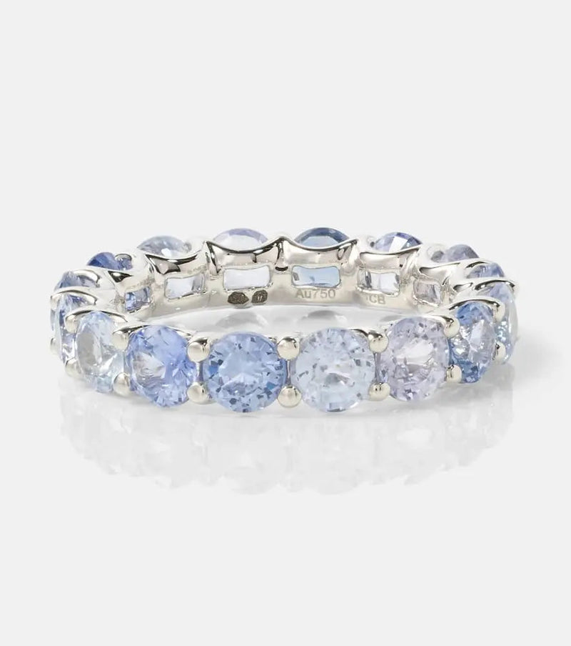 Bucherer Fine Jewellery Pastello 18kt white gold ring with sapphires | LYBSTORE