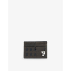 Burberry B Shield grained leather card holder