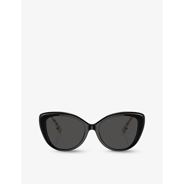 Burberry BE4407 cat-eye check acetate sunglasses | LYBSTORE