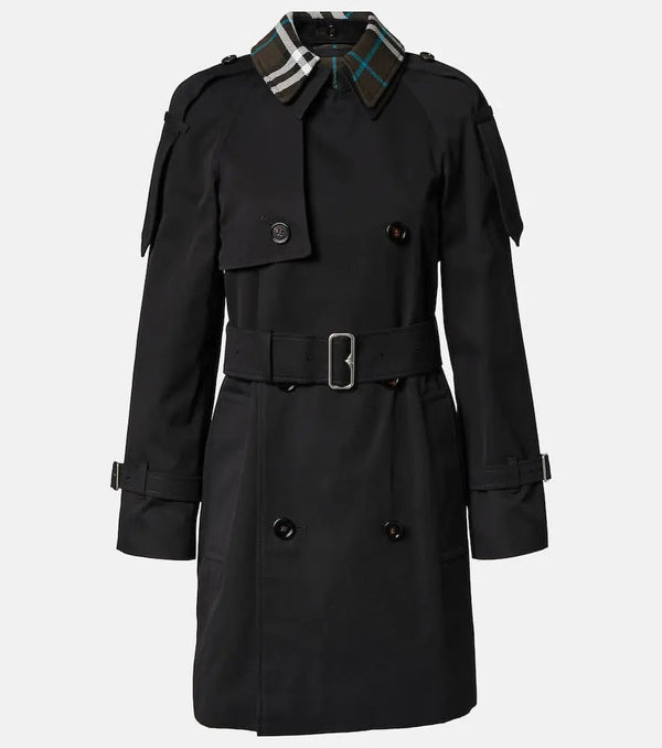 Burberry Belted cotton gabardine trench coat | LYBSTORE