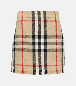 Burberry Burberry Check cotton-blend miniskirt