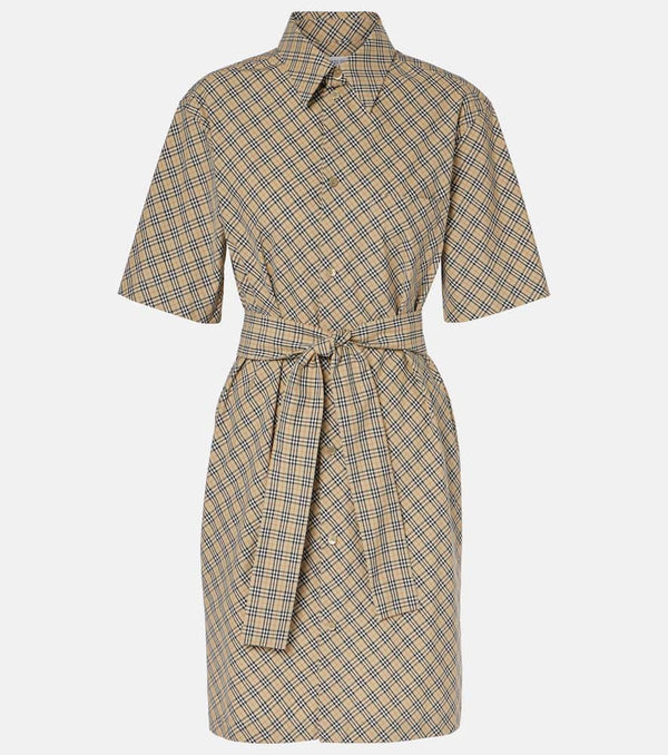 Burberry Burberry Check cotton shirt dress