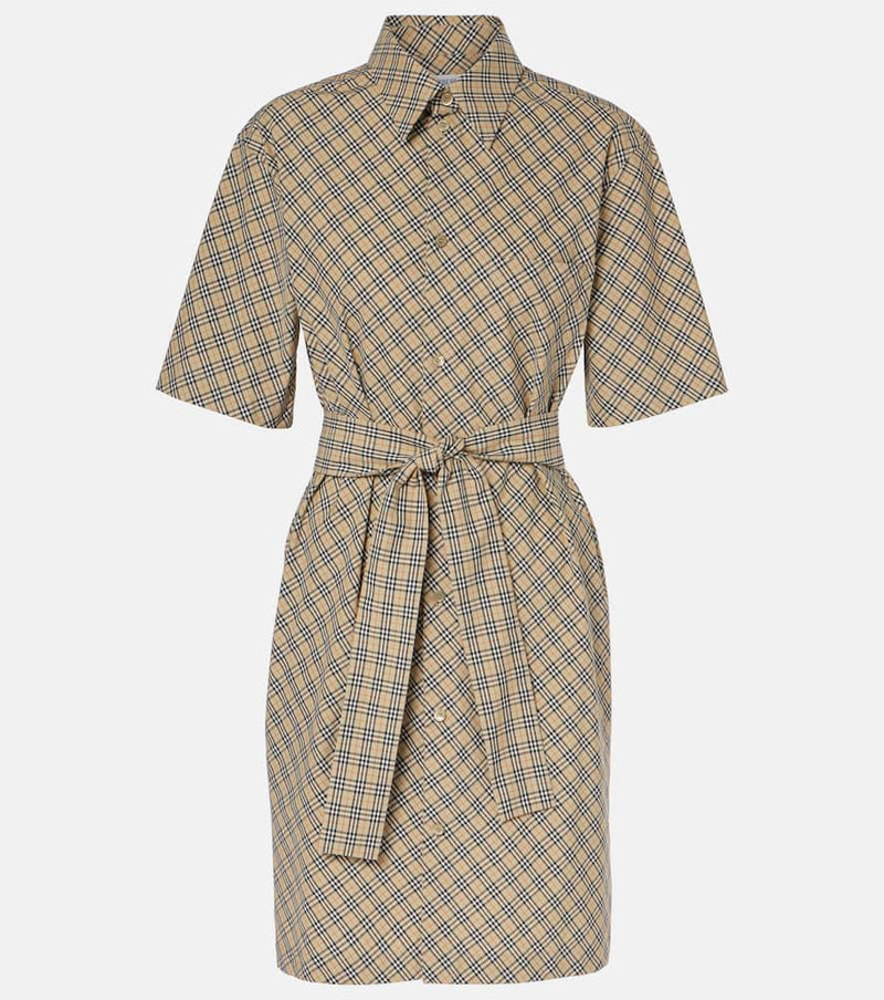 Burberry Burberry Check cotton shirt dress