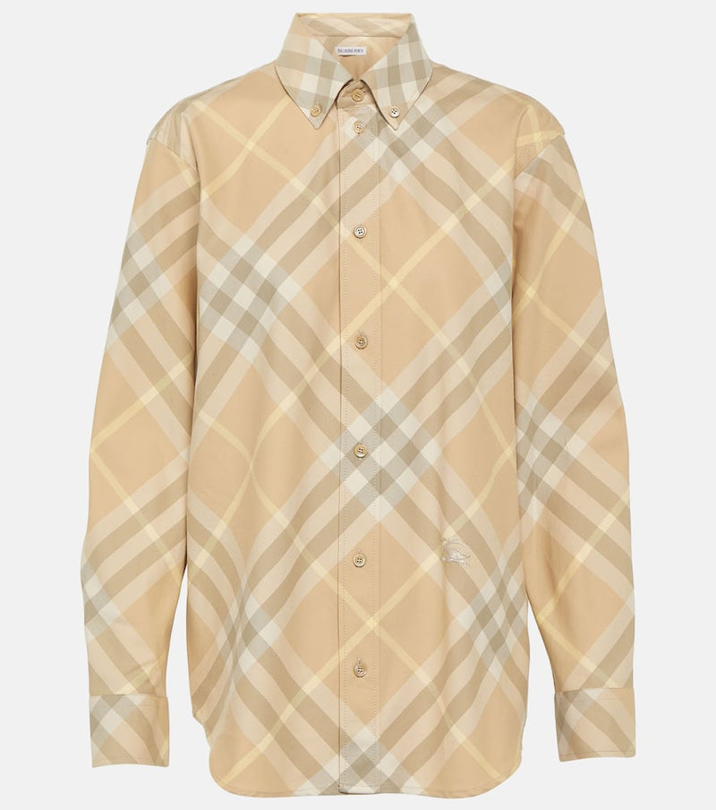 Burberry Burberry Check cotton twill shirt