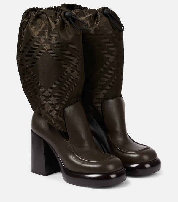 Burberry Burberry Check knee-high boots