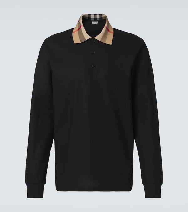 Burberry Burberry Check piqué polo shirt