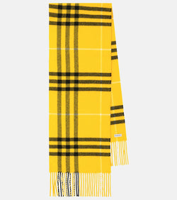 Burberry Burberry Check wool and cashmere scarf