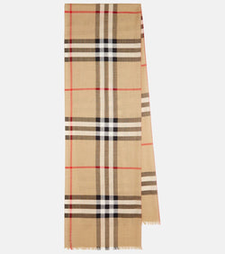 Burberry Burberry Check wool and silk scarf