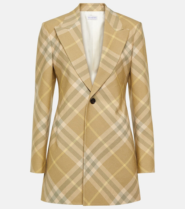 Burberry Burberry Check wool blazer