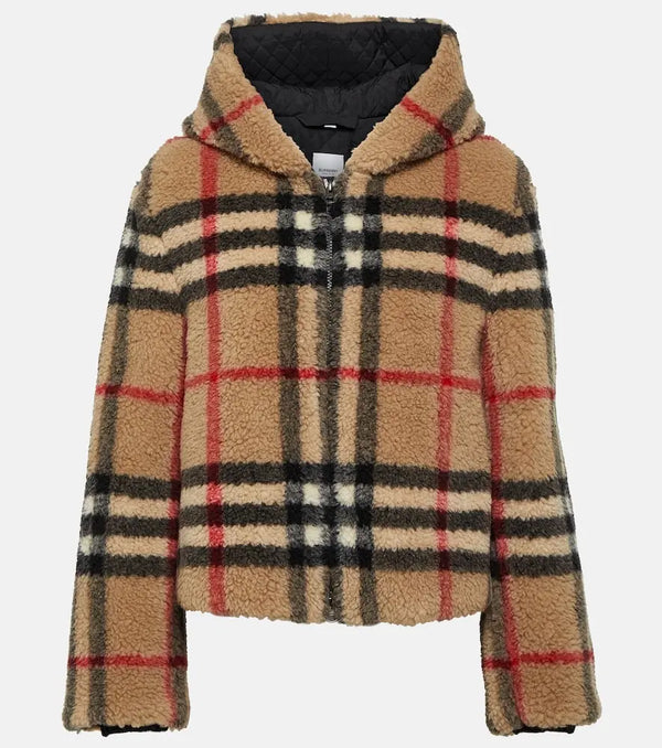 Burberry Burberry Check wool-blend jacket | LYBSTORE