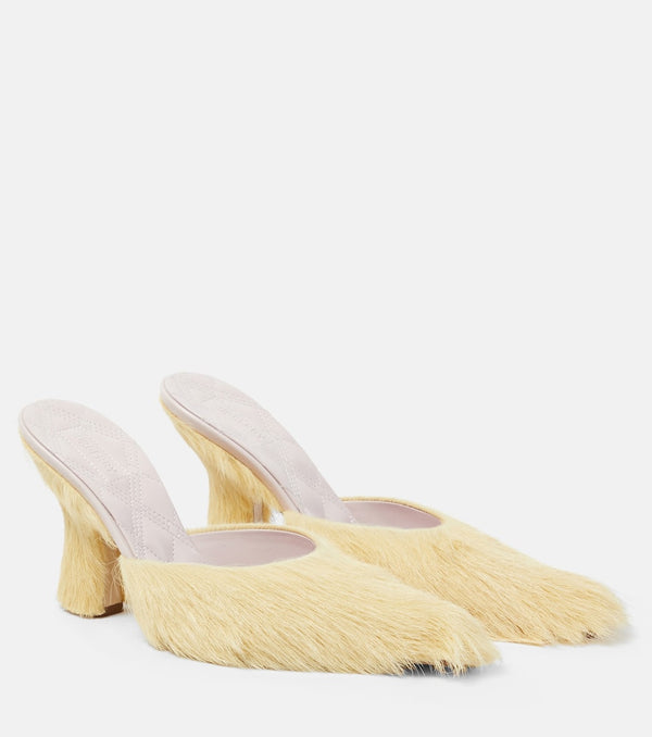 Burberry Calf hair mules