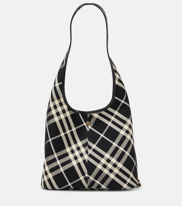 Burberry Check Small canvas tote bag