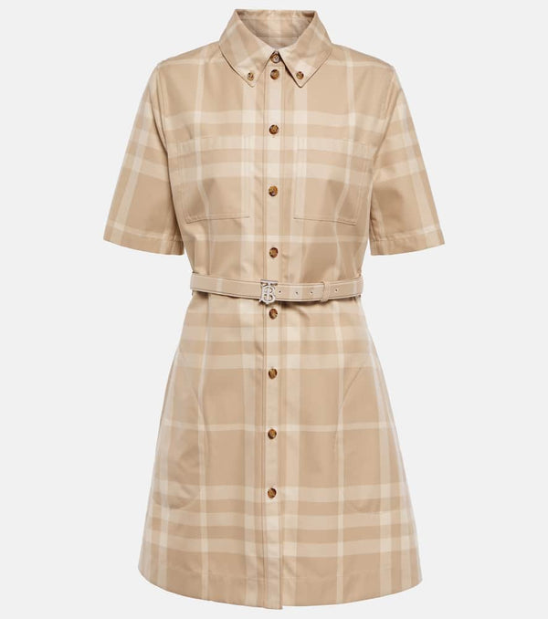 Burberry Check cotton gabardine shirt dress