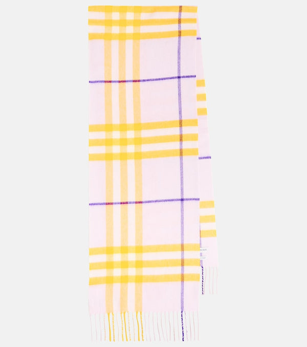 Burberry Checked wool scarf