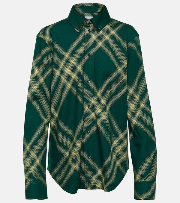 Burberry Checked wool shirt