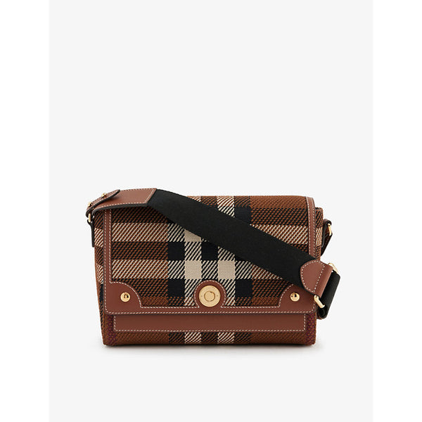 Burberry Checked woven cross-body bag | LYBSTORE