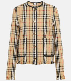 Burberry Cotton and wool-blend jacket | LYBSTORE