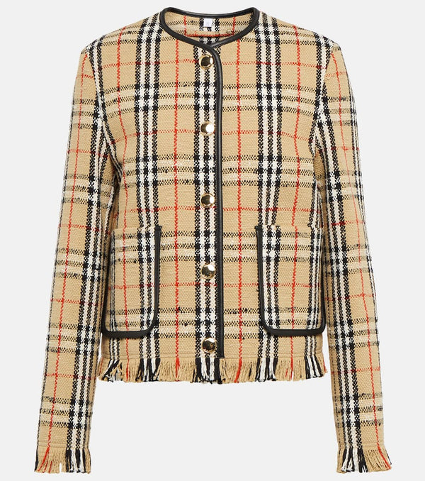 Burberry Cotton and wool-blend jacket