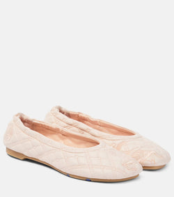 Burberry EKD quilted leather ballet flats