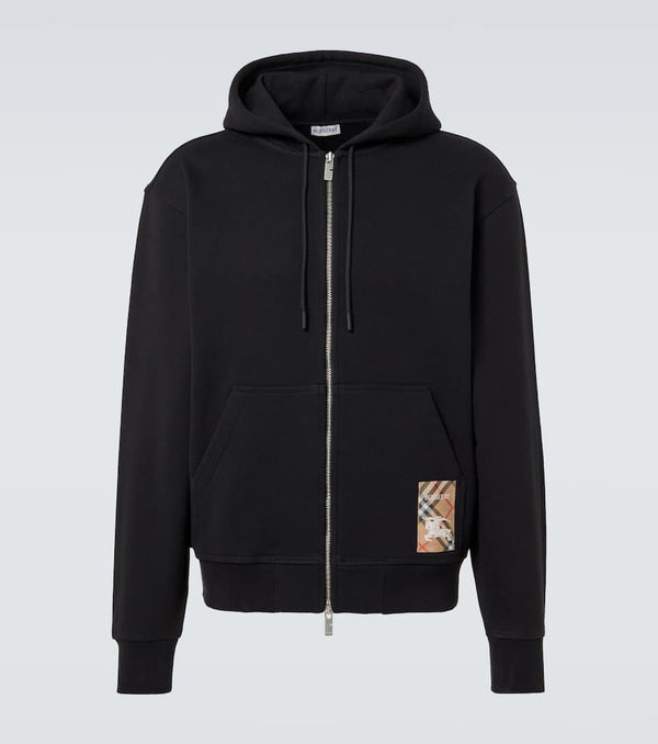 Burberry EKD zip-up cotton jersey hoodie