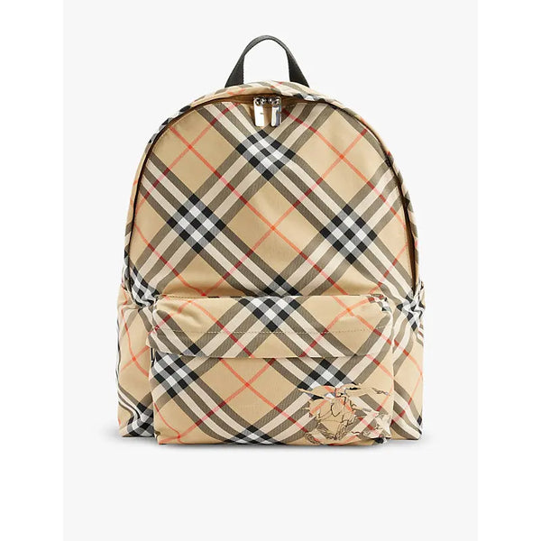 Burberry Essential checked woven backpack | Burberry