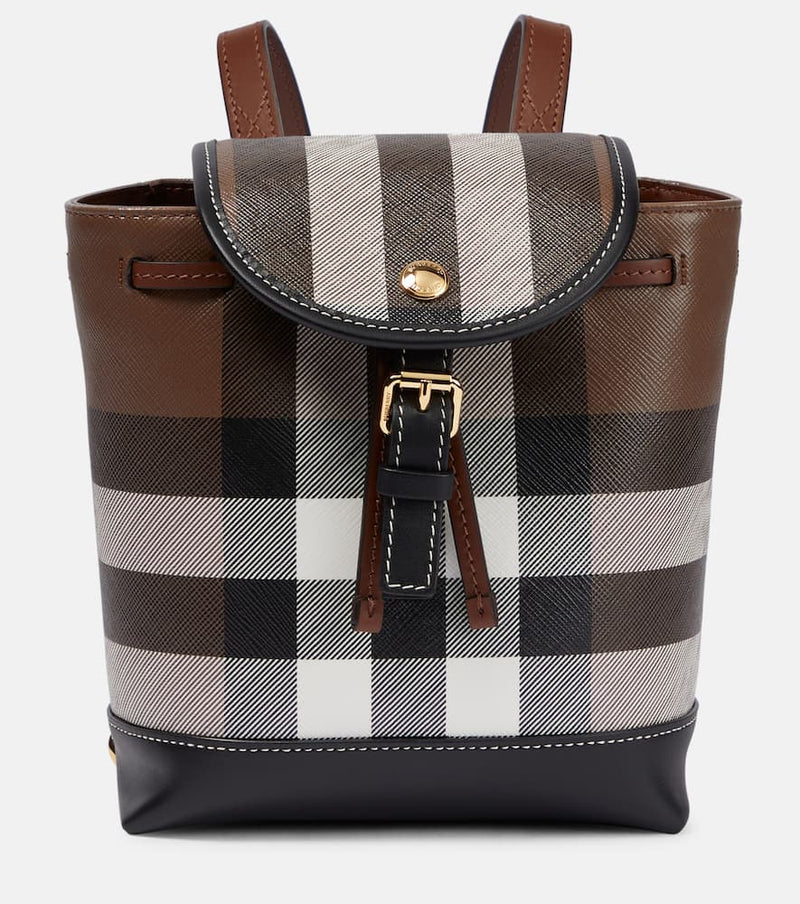 Burberry Micro checked canvas backpack