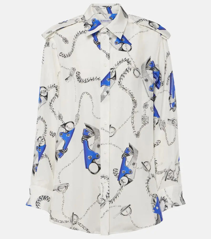 Burberry Printed silk shirt | LYBSTORE