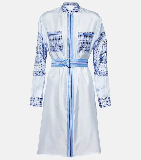 Burberry Printed silk shirt dress