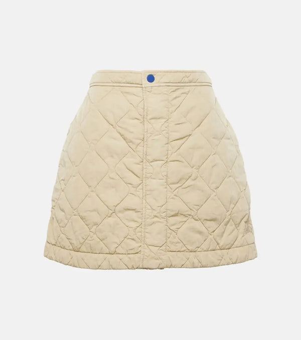 Burberry Quilted high-rise miniskirt | LYBSTORE