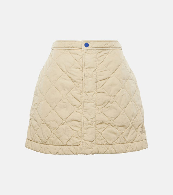 Burberry Quilted high-rise miniskirt