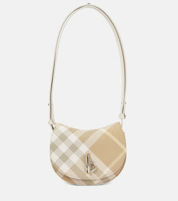 Burberry Rocking Horse leather-trimmed crossbody bag