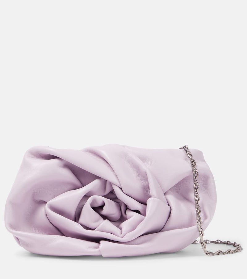 Burberry Rose leather clutch