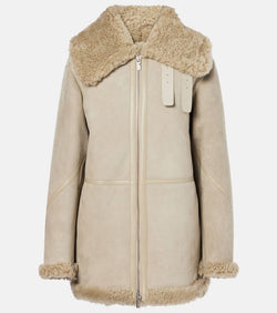 Burberry Shearling-lined leather jacket