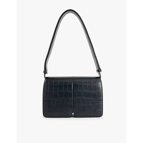 Burberry Snip croc-effect leather shoulder bag | LYBSTORE