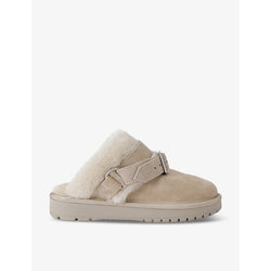 Burberry Snug Low buckled sheepskin mules