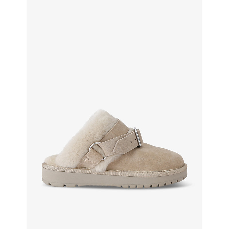 Burberry Snug Low buckled sheepskin mules