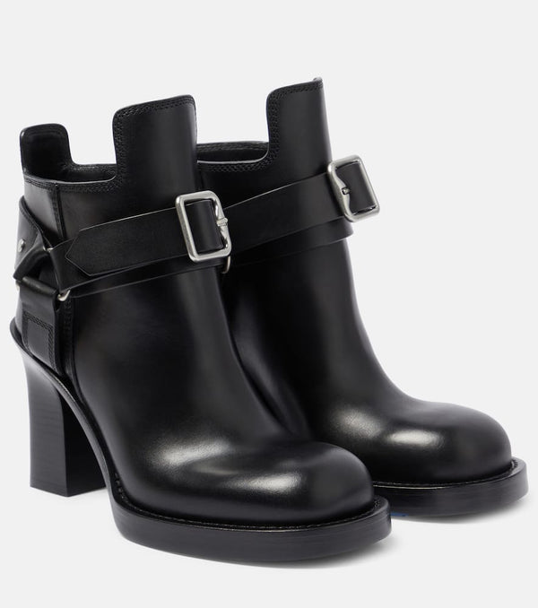 Burberry Stirrup leather ankle boots