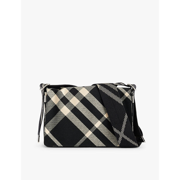 Burberry Trench checked canvas cross-body bag | LYBSTORE