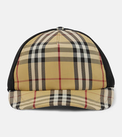 Burberry Vintage Check and mesh baseball cap