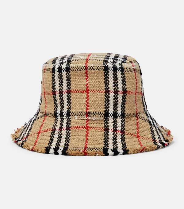 Burberry Vintage Check bouclé bucket hat