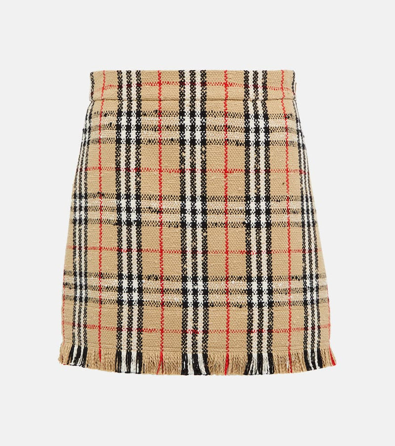 Burberry Vintage Check bouclé miniskirt