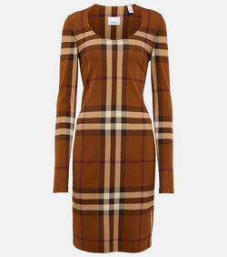 Burberry Vintage Check knit jersey minidress