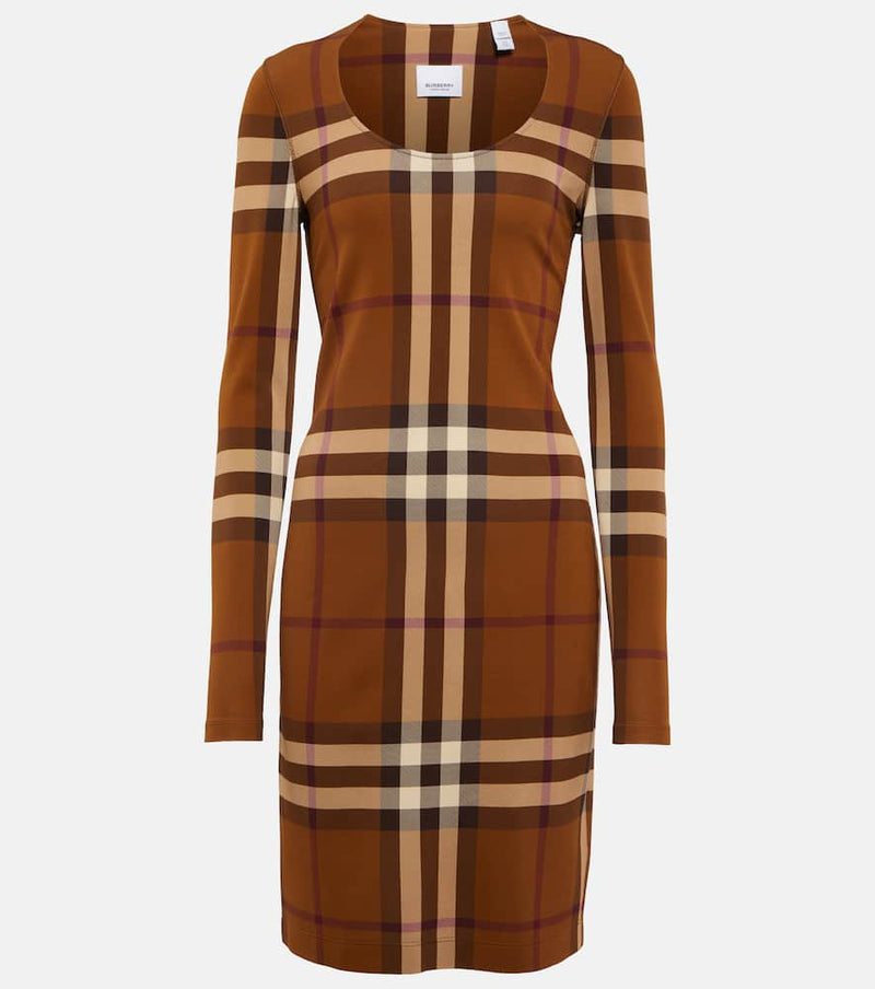 Burberry Vintage Check knit jersey minidress