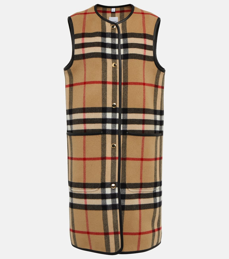 Burberry Vintage Check wool vest